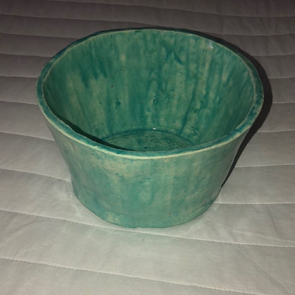 Beautiful Handmade Teal Clay Pot